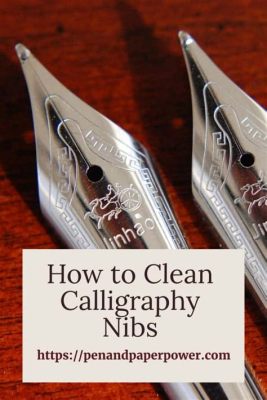 How to Clean Calligraphy Nibsb: A Comprehensive Guide with Multiple Perspectives