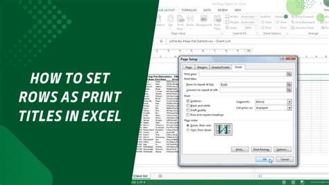 How to Set Rows as Print Titles in Excel: A Detailed Guide with Insightful Views